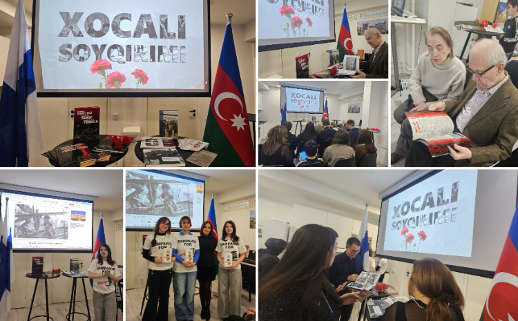 Helsinkidə Xocalı faciəsi anılıb 