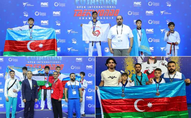 Azərbaycanlı kiçik yeniyetmə taekvondoçular “Fujairah Open”də uğur qazanıb 