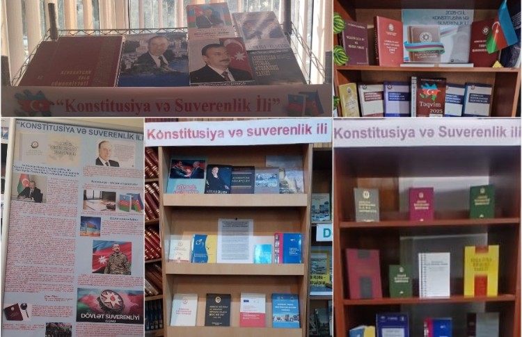 Kitabxanalarda “Konstitusiya və Suverenlik İli” ilə əlaqədar stend və kitab sərgiləri hazırlandı 