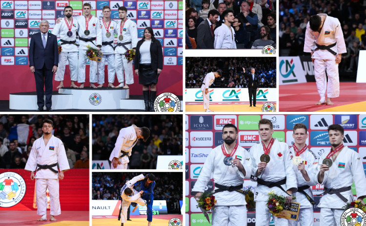 Azərbaycan cüdoçuları Paris Böyük Dəbilqə turnirində 3 medal qazandı 