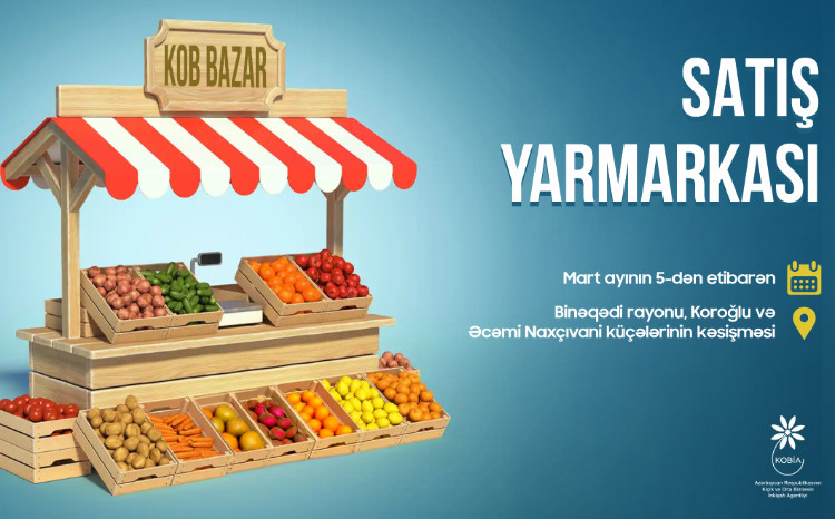 "KOB bazar" satış yarmarkası başlayır 