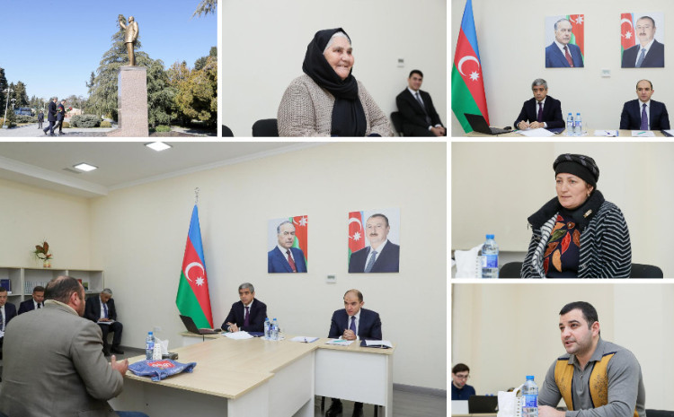 Nazir Anar Əliyev Naftalanda vətəndaşları qəbul edib 