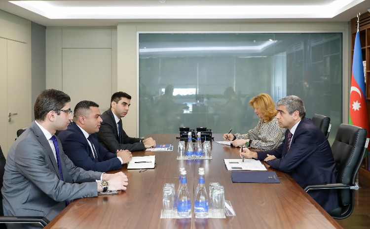Əmək və əhalinin sosial müdafiəsi naziri Anar Əliyev “Yüksəliş” müsabiqəsinin qalibləri ilə görüşüb 