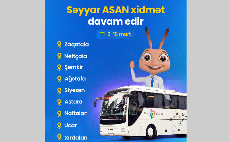 Səyyar ASAN xidmət  davam  edir 