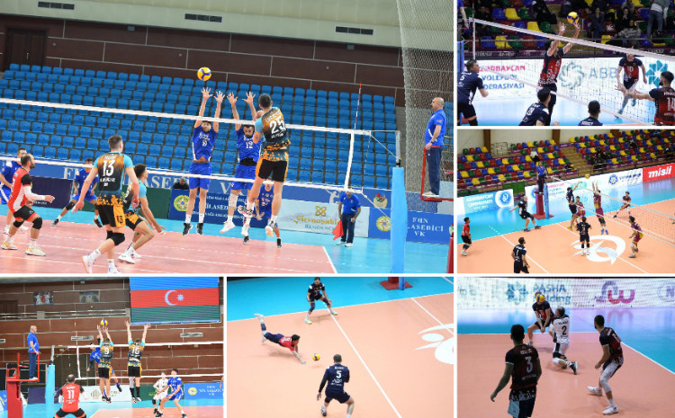 Kişi voleybolçular arasında Yüksək Liqada XVI turun oyunları keçirilib 