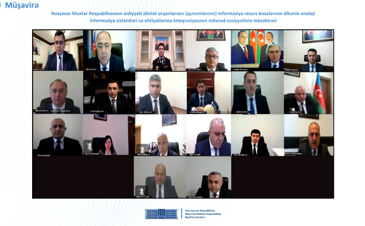 Naxçıvan Muxtar Respublikası Nazirlər Kabinetində videoformatda müşavirə keçirilib 