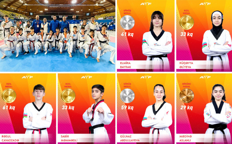 Azərbaycan taekvondoçuları Niderland çempionatında parlaq nəticə göstərdi 