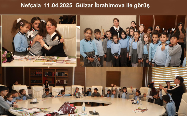 Şirvan-Salyan regionunun mədəniyyət müəssisələrində uşaq yazıçısı Gülzar İbrahimovanın oxucularla görüşləri keçirildi - FOTO