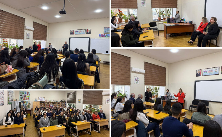 ADPU magistrantları 8 nömrəli məktəbin idarəetmə təcrübəsi ilə tanış olublar 