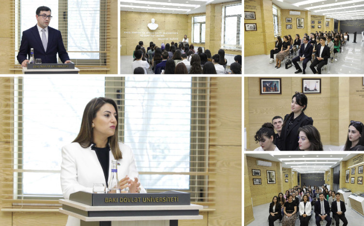 «Лекции Гейдара Алиева» в БГУ: встреча с депутатом Милли Меджлиса Севиндж Фаталиевой 