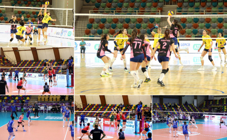 Azərbaycan çempionatında qadın voleybolçular arasında XIX turun oyunları keçirilib 