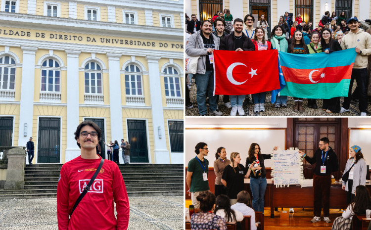 Студент БВШН выступил с презентацией об Азербайджане в Португалии 