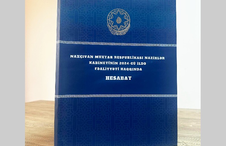 Naxçıvan Nazirlər Kabinetinin hesabatı çap olunub 
