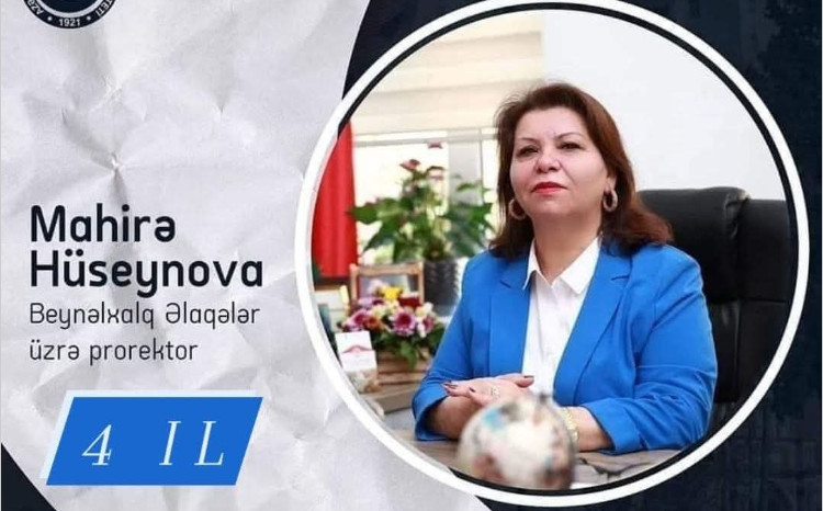 Bu gün prof.Mahirə Hüseynovanın ADPU-nun beynəlxalq əlaqələr üzrə prorektoru təyin olunmasının dörd ili tamam olur 