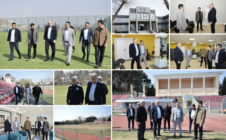 Daha iki bölgədə futbol obyektlərinə baxış keçirilib 