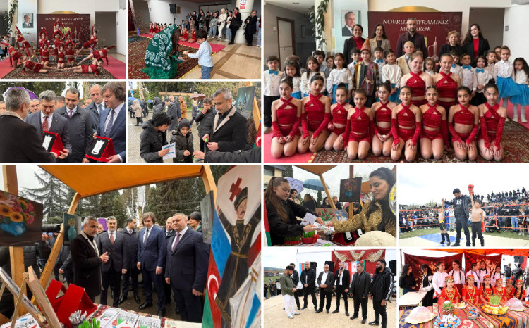 Gürcüstanın Prezidenti və Baş naziri Novruz şənliyində iştirak edib 