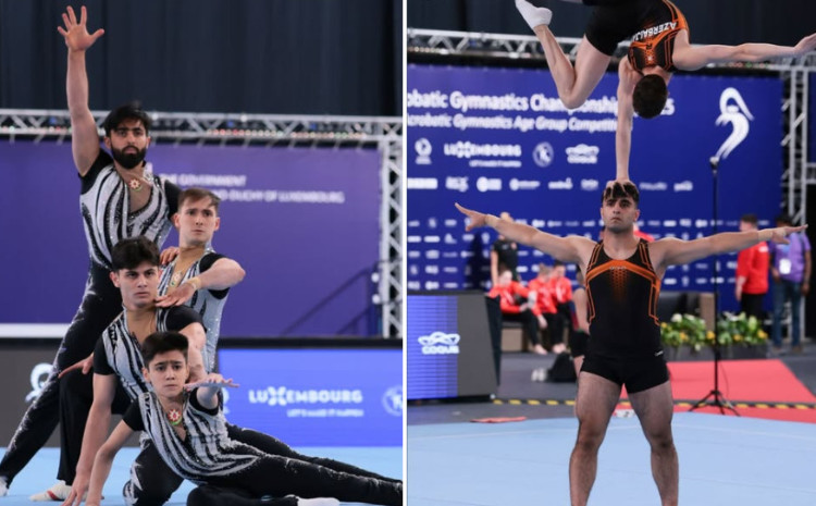 Akrobatika gimnastikası üzrə Avropa çempionatında daha iki gümüş medal! 