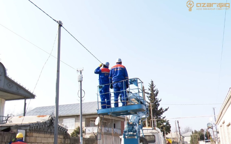 “Azərişıq” ASC Cəlilabad və Masallının bir sıra kəndlərində elektrik təsərrüfatını yeniləyir - VİDEO