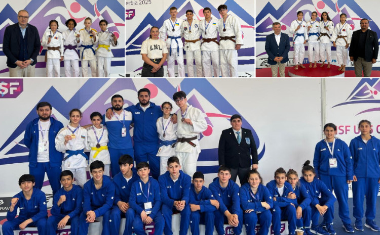 Azərbaycan cüdoçularından Serbiyada uğurlu start - 1 qızıl, 3 bürünc medal