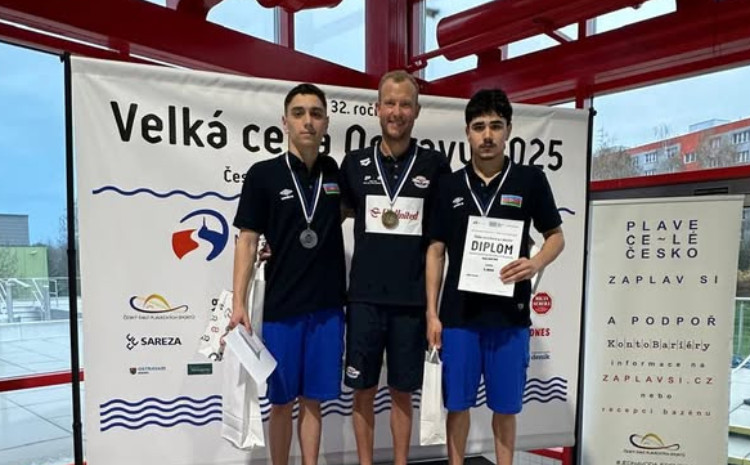Azərbaycan üzgüçüləri Ostravada daha iki medal qazandılar 
