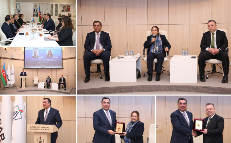 CEO of SOCAR Türkiye and Founding Director of Columbia Global Center visit BHOS 