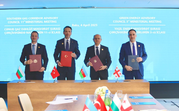 Memorandum of Understanding was signed on Azerbaijan-Georgia-Türkiye-Bulgaria Green Energy Corridor 