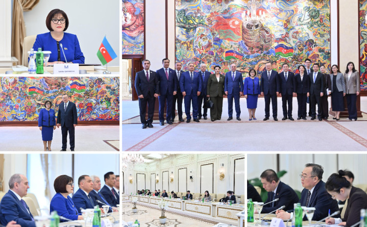 Speaker of Milli Majlis Sahiba Gafarova Meets with Delegation of Central Committee of Communist Party of China 