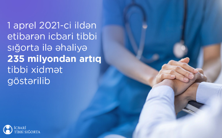 Son dörd ildə icbari tibbi sığorta ilə əhaliyə 235 milyondan artıq tibbi xidmət göstərilib 