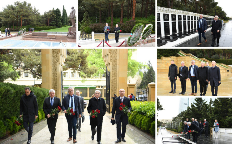 Sloveniyalı parlamentarilər Ulu Öndərin məzarını və Şəhidlər xiyabanını ziyarət edib 
