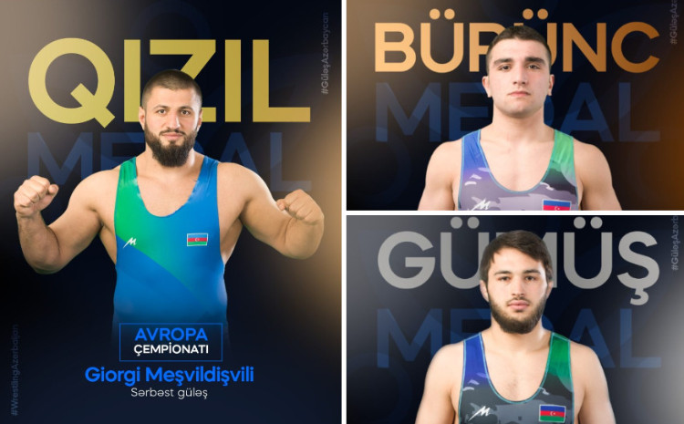 Sərbəst güləş üzrə yarışın son günündə 1 dəst medal 