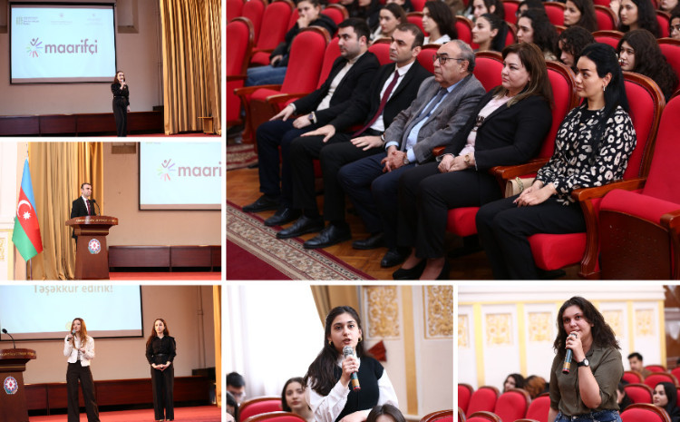 ADPU tələbələri üçün III “Maarifçi” tələbə-məzun təcrübə proqramı ilə bağlı infosessiya keçirilib 
