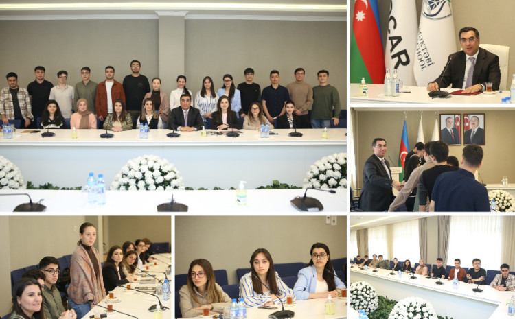 BHOS Rector Elmar Gasimov met with students who will take part in TEKNOFEST-2025 