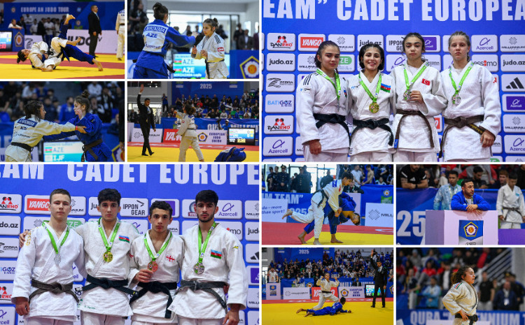 Qubada Avropa Kubokuna uğurlu start: Azərbaycan cüdoçularından 12 medal 