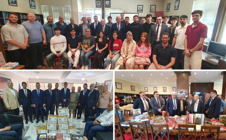 Qars Qafqaz Universitetinə və İğdır Azərbaycan Evinə kitablar təqdim olunub 