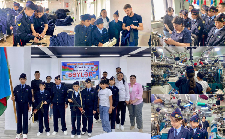 Mingəçevirin “Bəylər komandası” Bakı Tekstil Fabrikində ekskursiyada oldu 