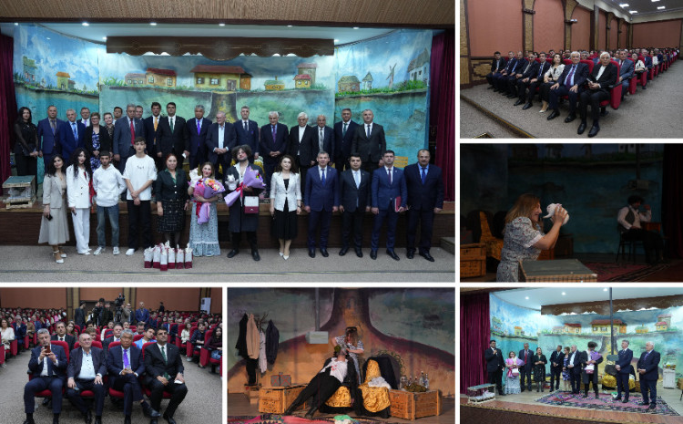 Şandor Lejak NDU-da “Yaşam üçün nəfəs” adlı əsəri əsasında hazırlanmış tamaşanı ayaqda alqışladı 