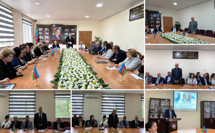 ADPU-nun Ağcabədi filialında konfrans: “Ümummilli Lider Heydər Əliyev və Azərbaycanda pedaqoji fikir tarixi” 