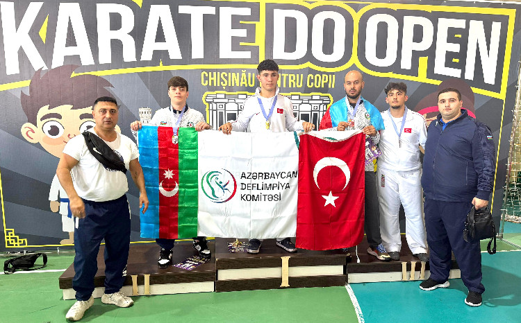 Azərbaycan karateçilərindən Moldovada 6 medal 