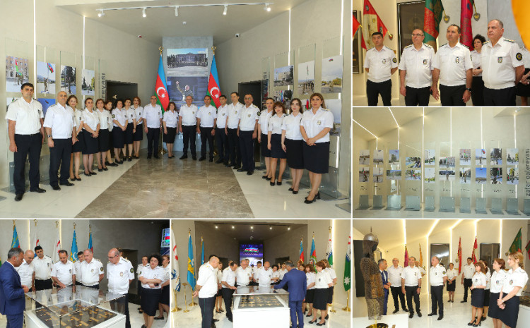 Dövlət Gömrük Komitəsi Tibbi Xidmət İdarəsinin nümayəndə heyəti Dövlət Bayrağı Muzeyində “Zəfər Qalereyası”nı ziyarət edib 