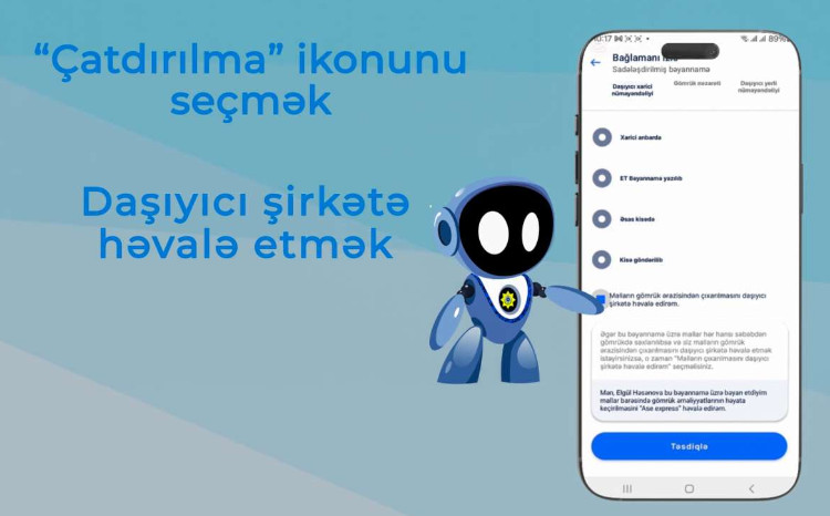 Saxlanılan bağlamanızı gömrük orqanına gəlmədən də əldə edə bilərsiniz - VİDEO