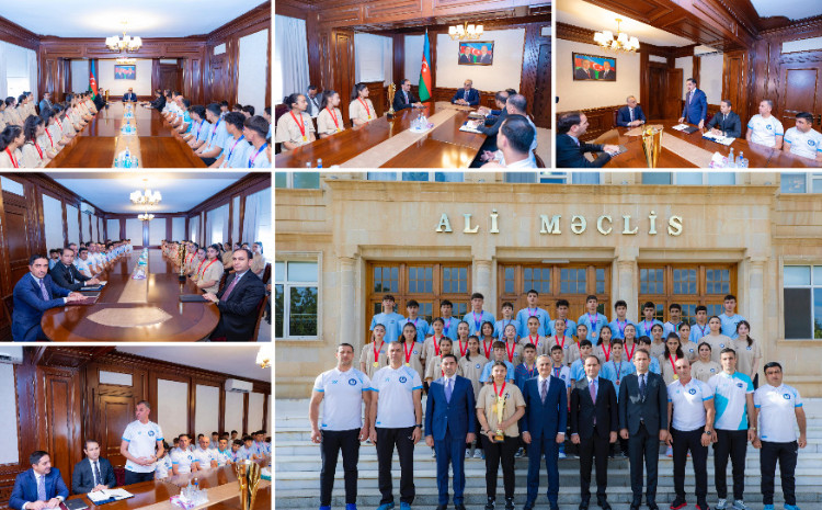 Səlahiyyətli nümayəndə ölkə birincisi olmuş naxçıvanlı voleybolçular ilə görüşüb 