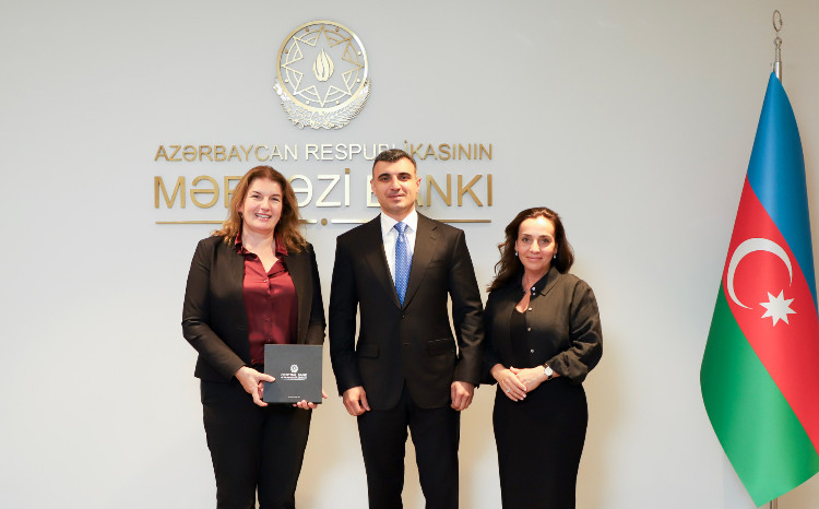 Mərkəzi Bankın sədri Beynəlxalq Maliyyə Korporasiyasının Cənubi Qafqaz üzrə regional menecerini qəbul edib 