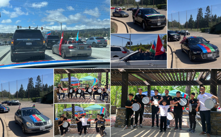 Kaliforniyada soydaşlarımız avtoyürüş keçirib 