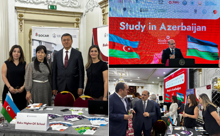 Baku Higher Oil School (BHOS) was represented at the “Study in Azerbaijan” exhibition held in Uzbekistan 