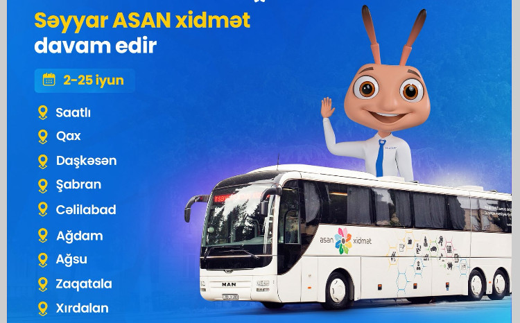 Səyyar ASAN xidmət davam edir 