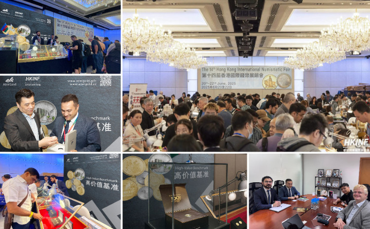 Монеты ЗАО “AzerGold” представлены на Гонконгской международной нумизматической выставке 