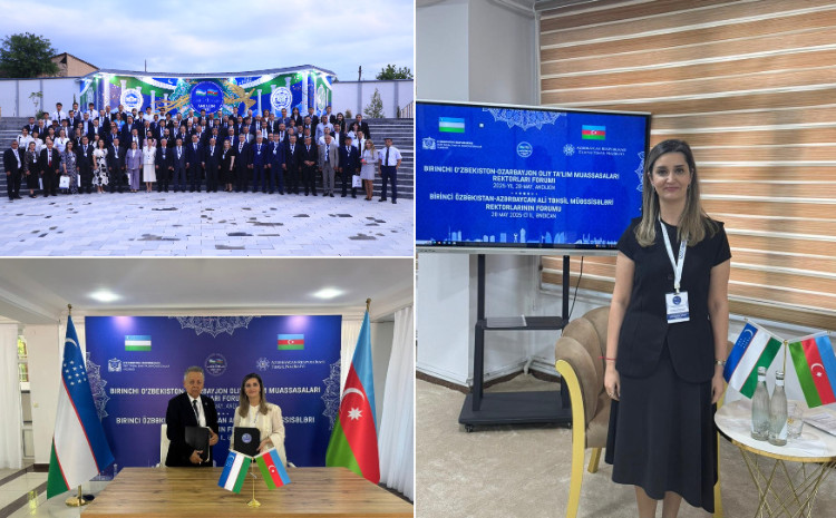 The First Rectors' Forum titled “Azerbaijan–Uzbekistan: Priority Directions in the Development of Cooperation in Higher Education” was held 
