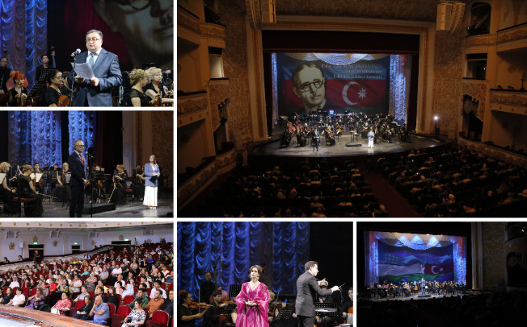 Daşkənddə Üzeyir Hacıbəylinin anadan olmasının 140 illik yubileyi münasibətilə böyük konsert keçirilib 