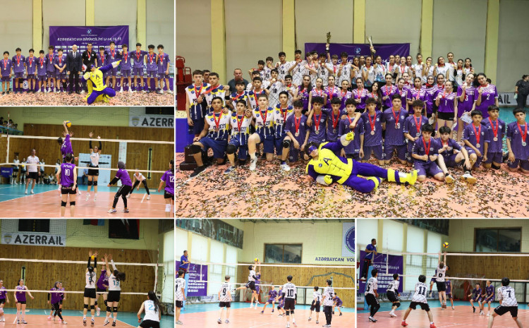 16 yaşadək voleybolçu qız və oğlanların Azərbaycan birinciliyində mükafatçılar bəlli olub 