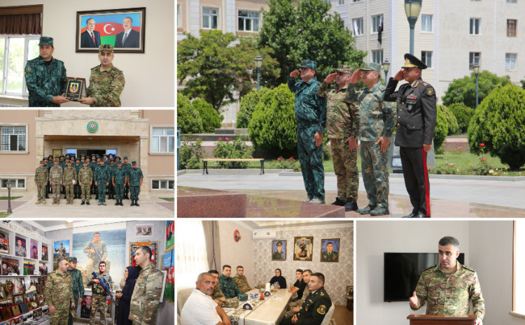 Hərbi prokuror sərhədçilərlə birlikdə 